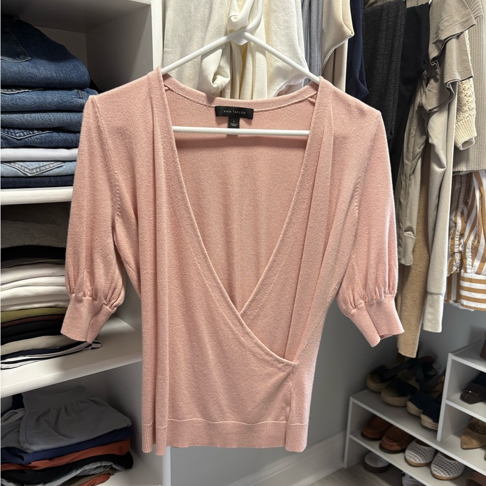 Ann Taylor Blush knit Top